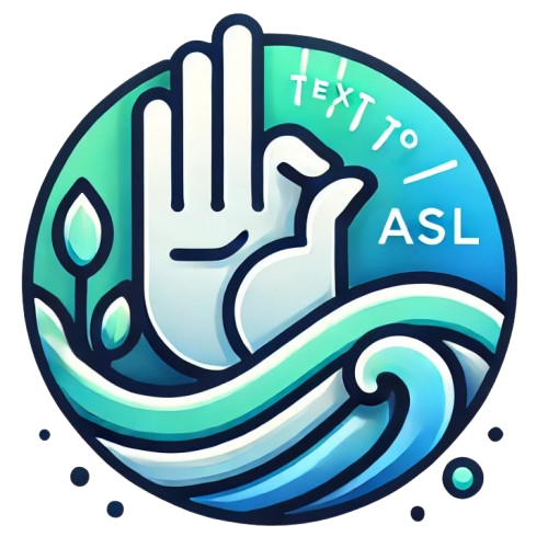 Text to ASL logo